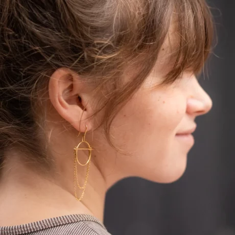 Boucles d’Oreilles Murmure Dorées 9