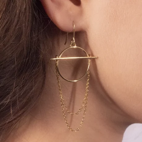 Boucles d’Oreilles Murmure Dorées ter