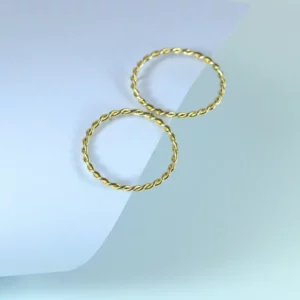 Boucles d'Oreilles Torsadées Grand modèle